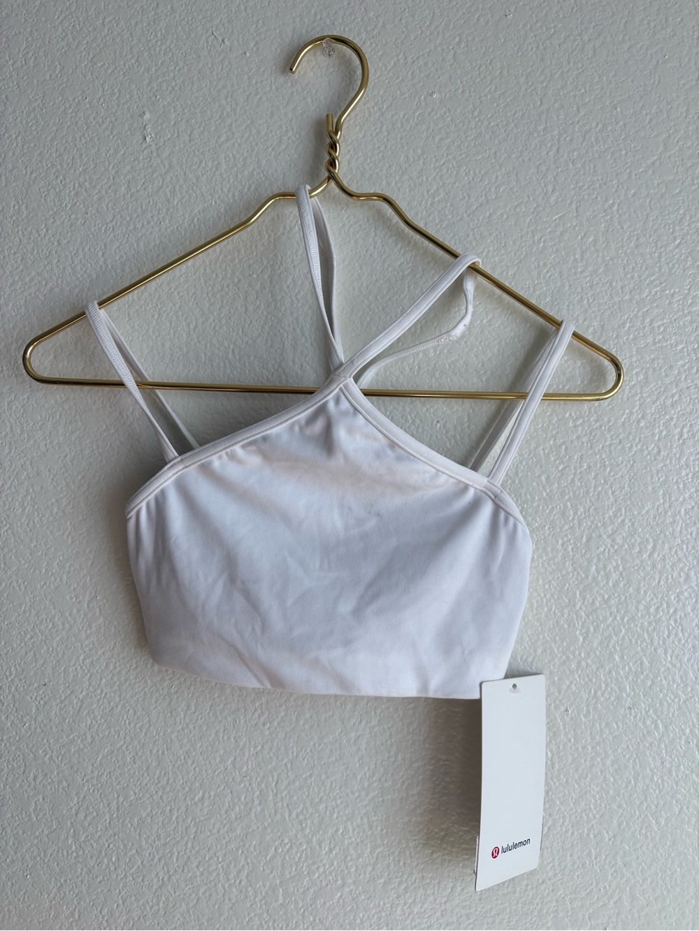 lululemon athletica White Cross-Back Sports Bralette